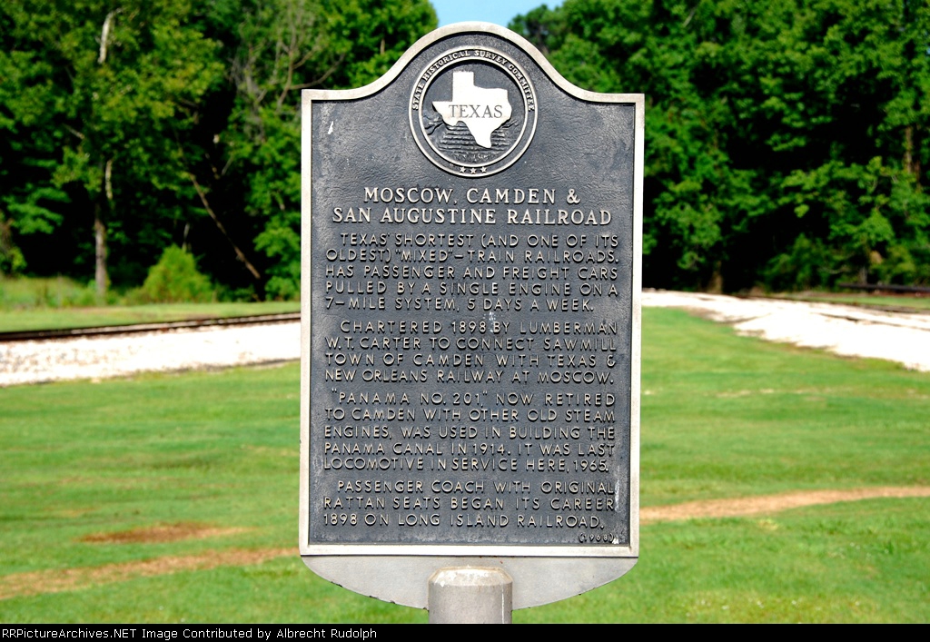 MCSA - historical Marker at Camden, TX
