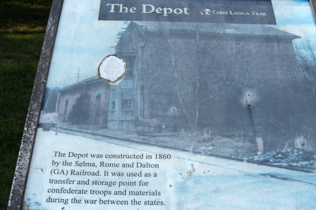 1860 Selma Rome & Dalton depot pre restoration