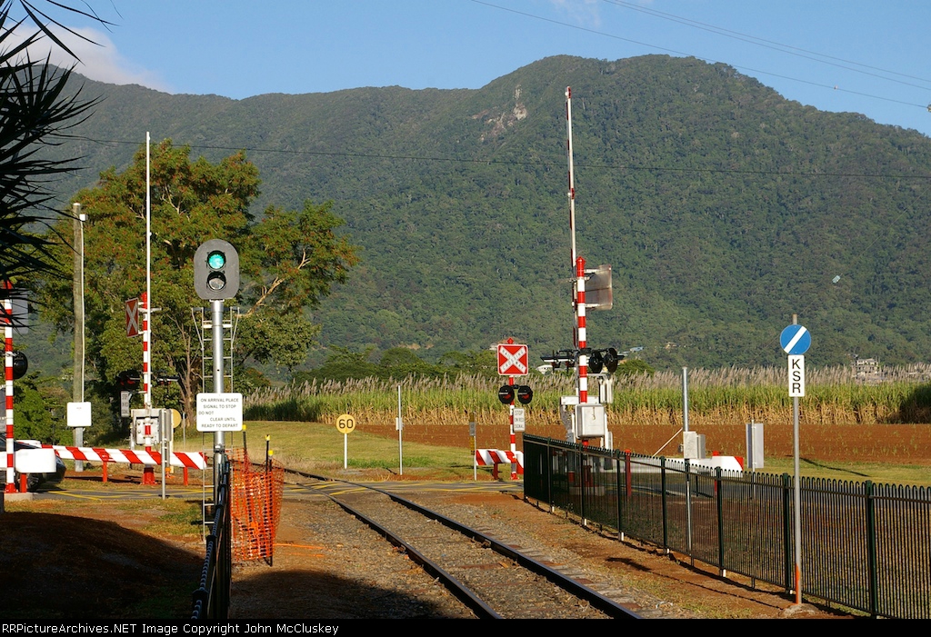 Tourist trans departs from his station near sea level