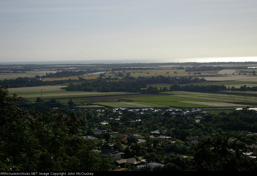 looking down the mountain to where we started
