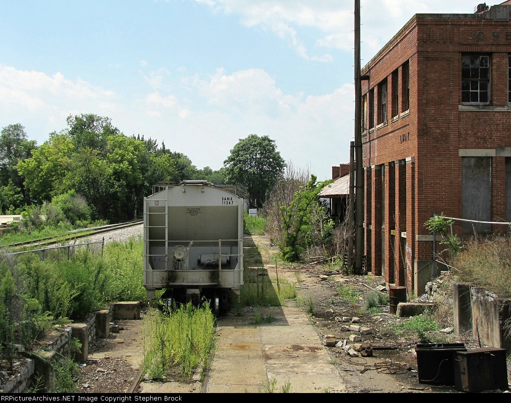 Looking south along the east side