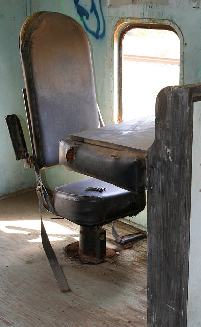 Inside of unidentified caboose