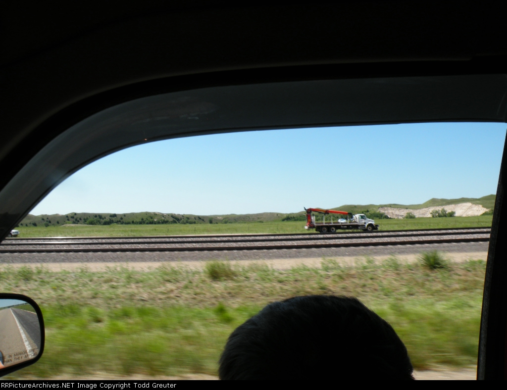 MoW Crane Truck on BNSF