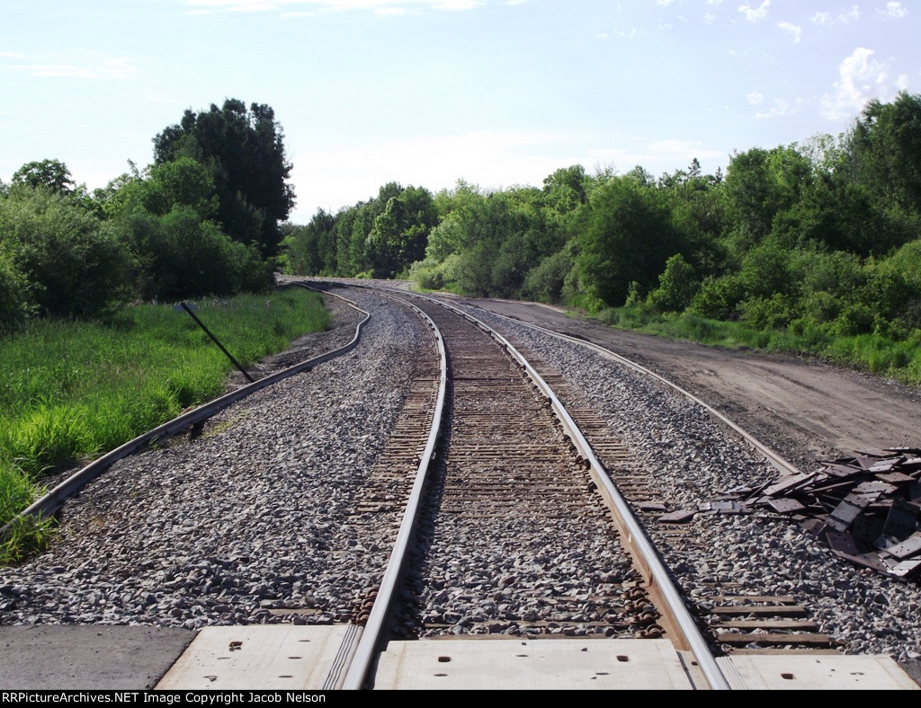 Looking west from Gunn