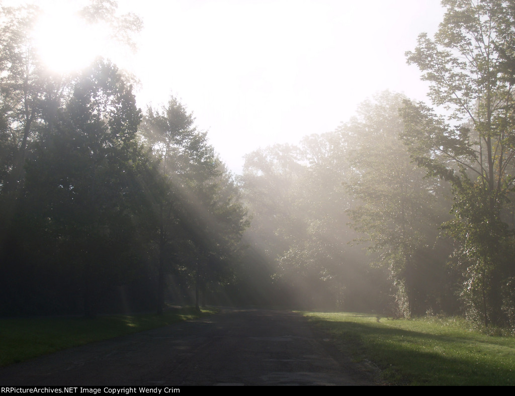 Pulling into Station Rd right by the Brecksville station.