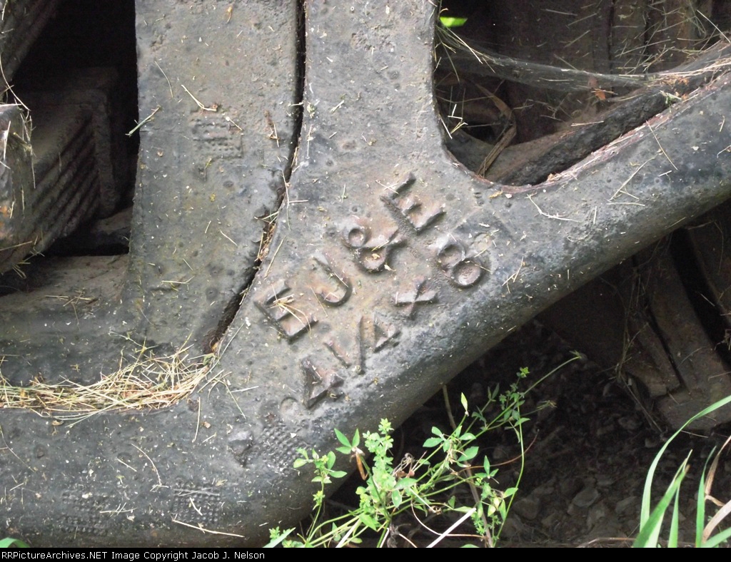EJ&E caboose axle ID in Wahkon, MN