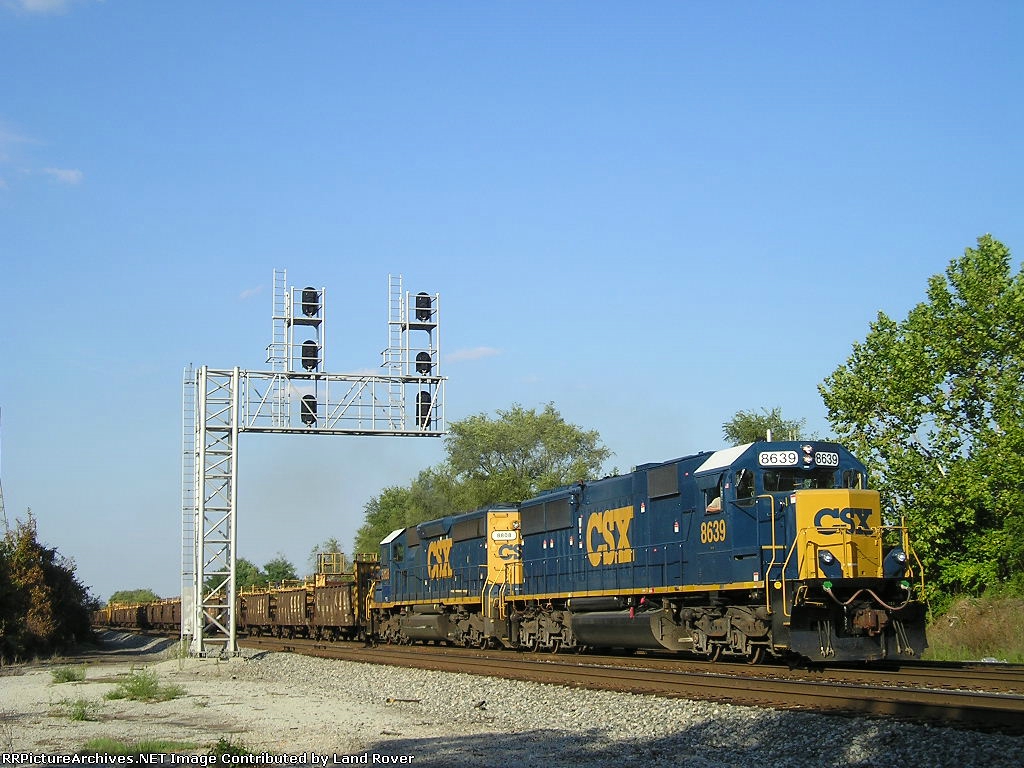 CSXT 8639 On JO 32 Southbound