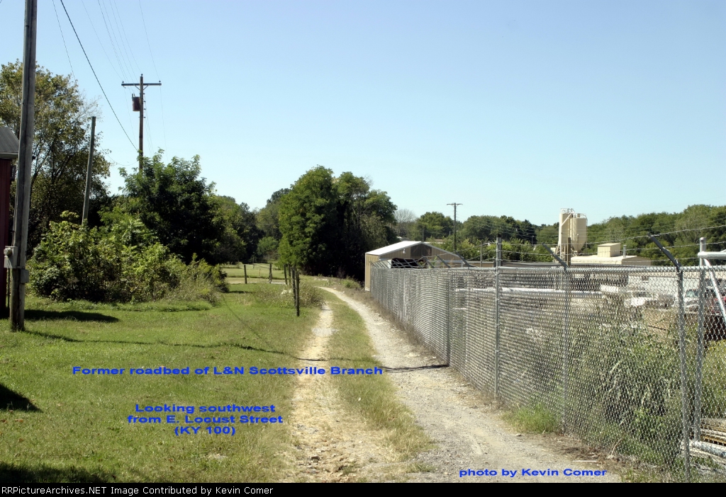 Looking sw from E. Locust St
