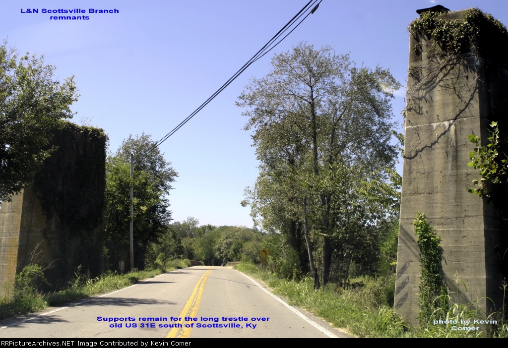 L&N Scottsville Branch Trestle over old US 31E