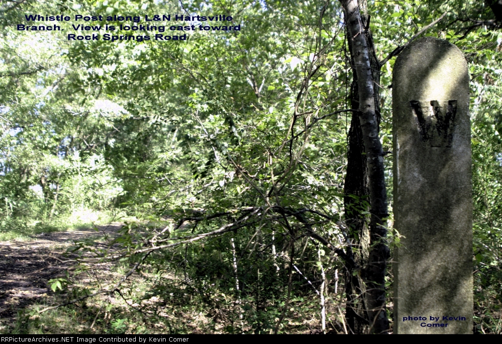 L&N Hartsville Branch Whistle Post