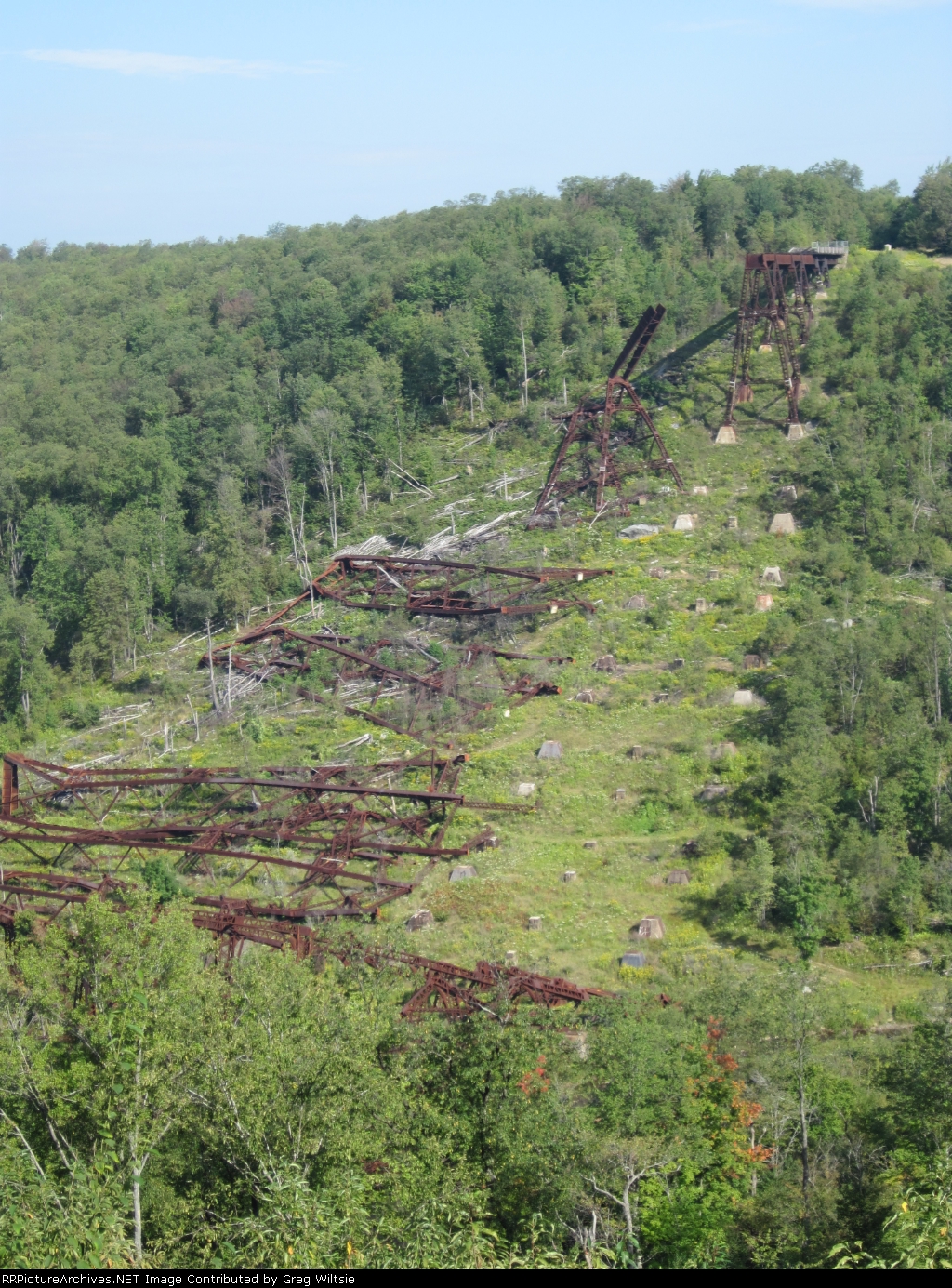 Damage to the Kinzua Bridge