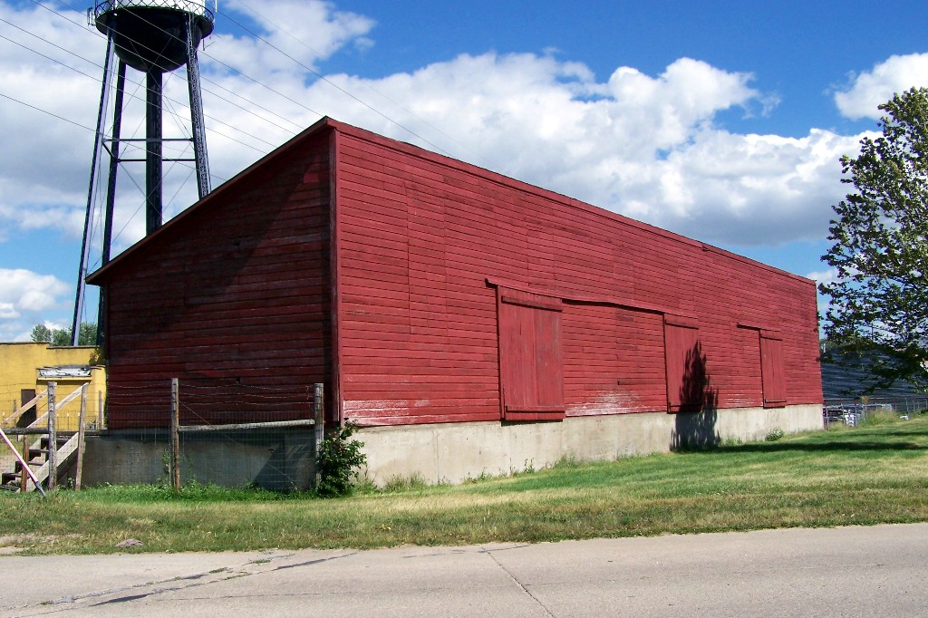 Freight building, probably not built by the railroad, 