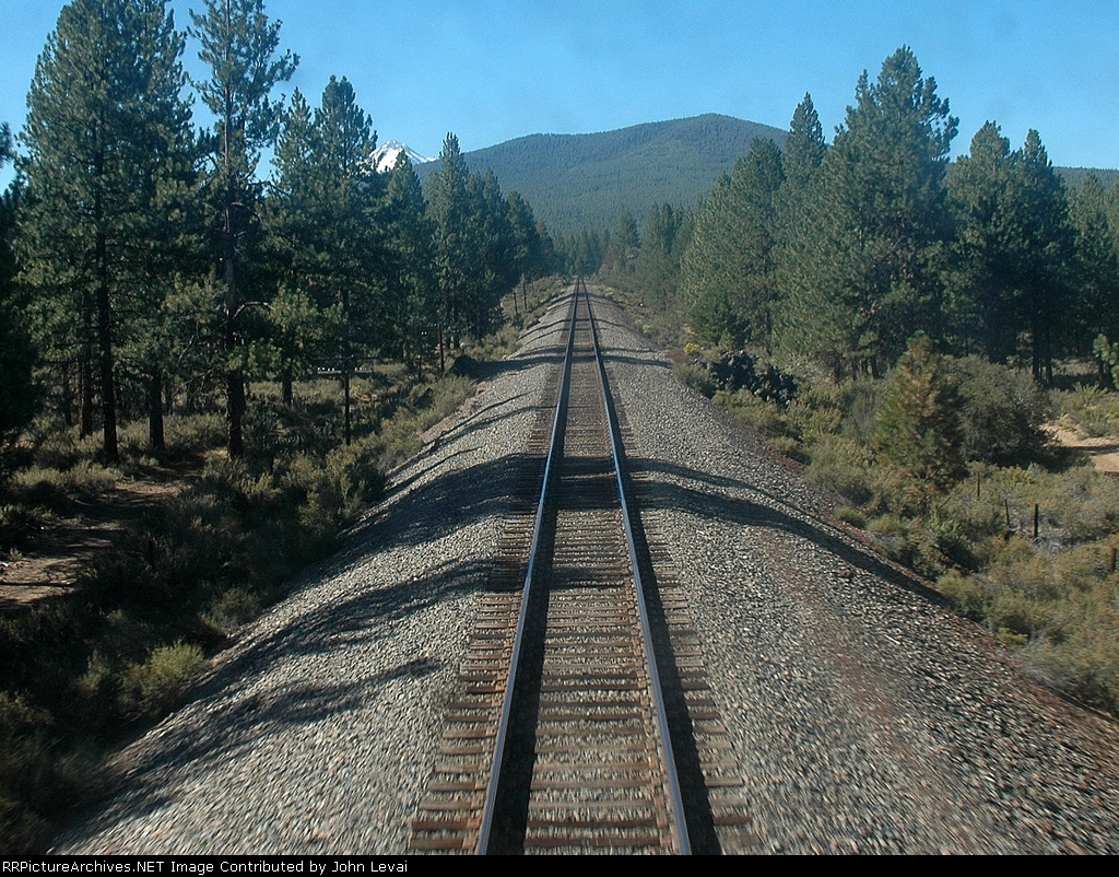 Rear indow of Train # 14.