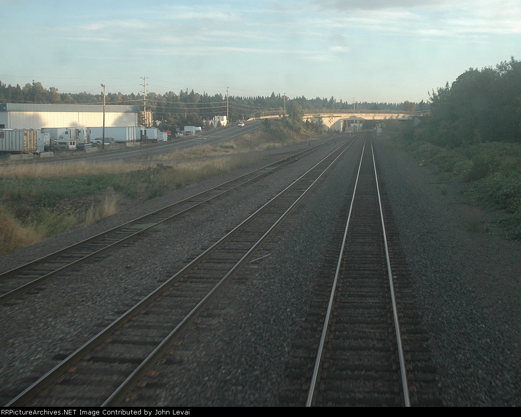 From the rear window of Train # 14.