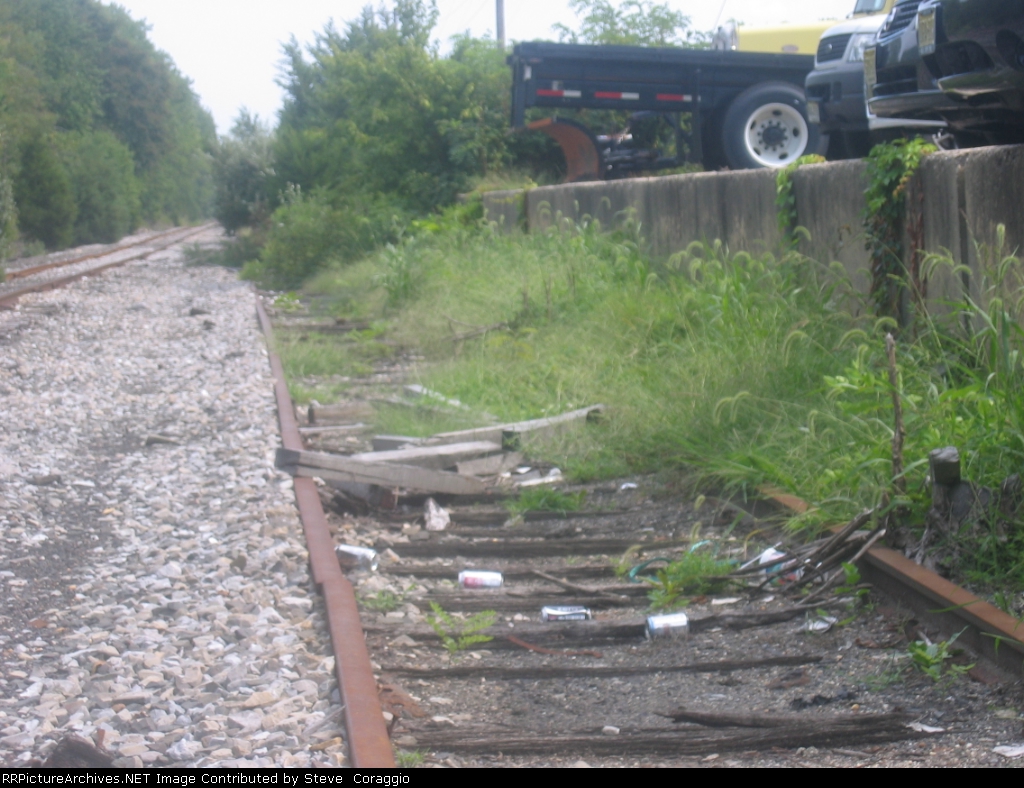 Remains of old siding.