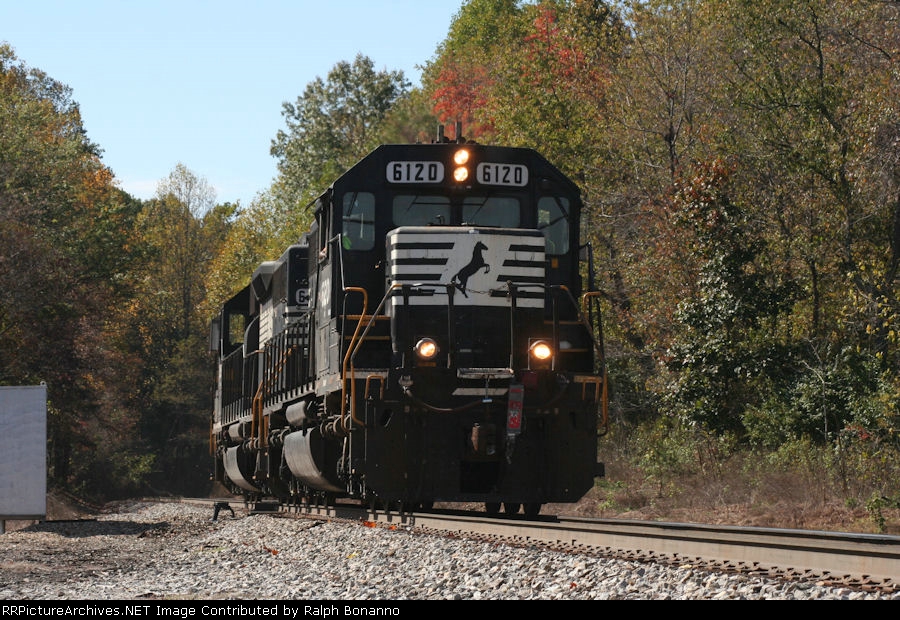 NS lite power, in the form of a pair of EMD SD40-2's passes p0ver the defect detector