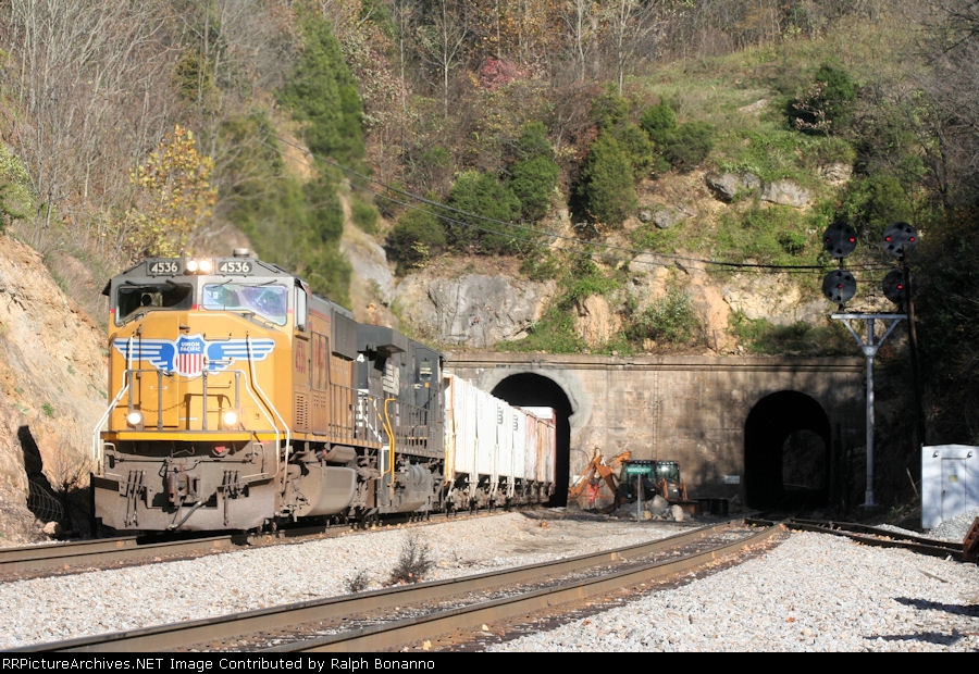 UP power is the order of the day as 37Q exits the recently enlarged Montgomery tunnel