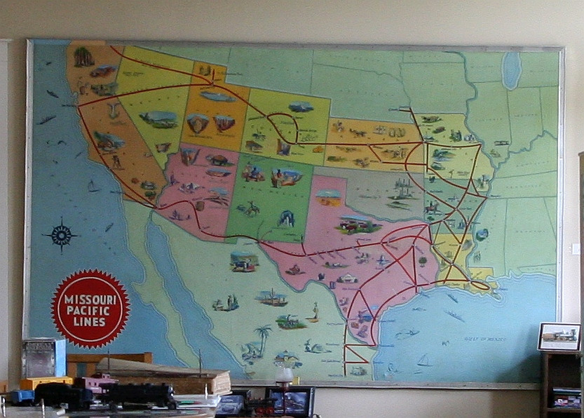 MOPAC system map inside depot