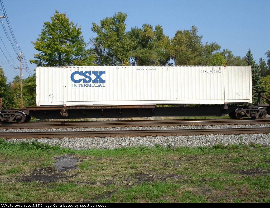 TTRX Spinecar 360855 w/CSXU Container 933492 EB