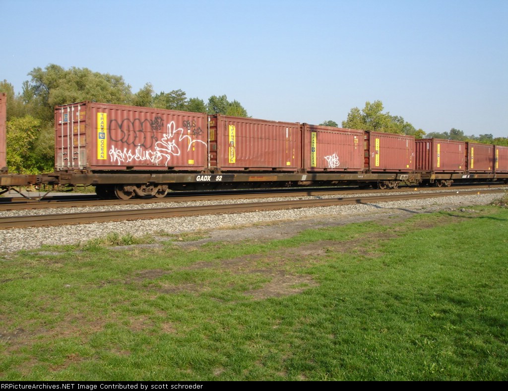 GADX Flatcar 52 w/TOLU Container's EB