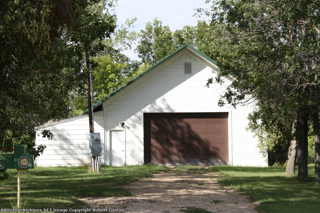 Ex-Great Northern Depot from the Ghost Town of Kincaid is Now a Private Garage