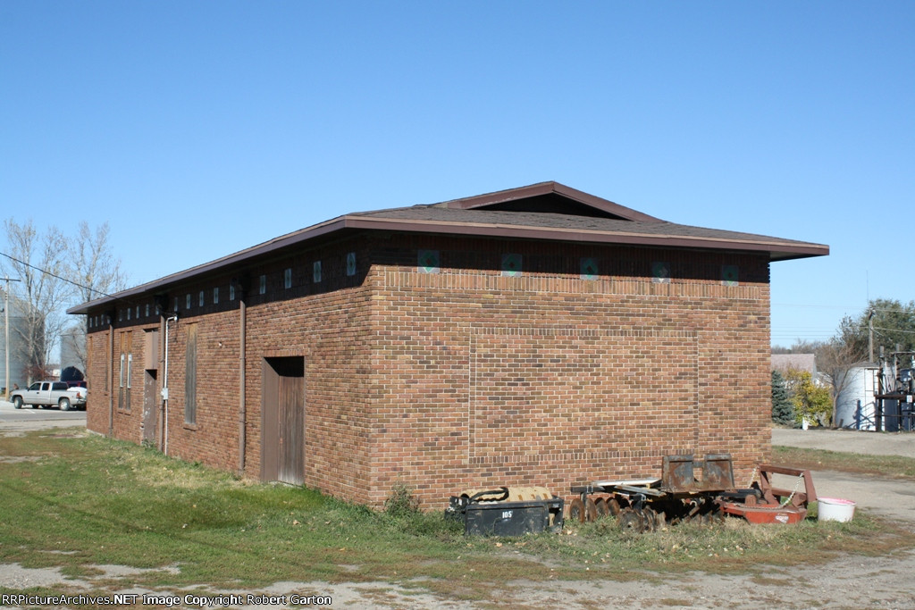 Backside and End View of the Chicago & North Western (Originally Omaha Road) Depot