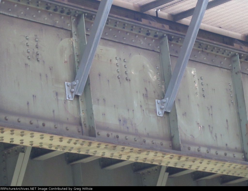 Faded CN Logo on a Canadian National Bridge