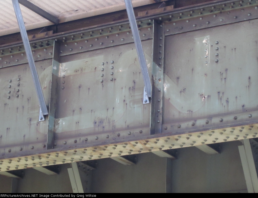 Faded CN Logo on a Canadian National Bridge