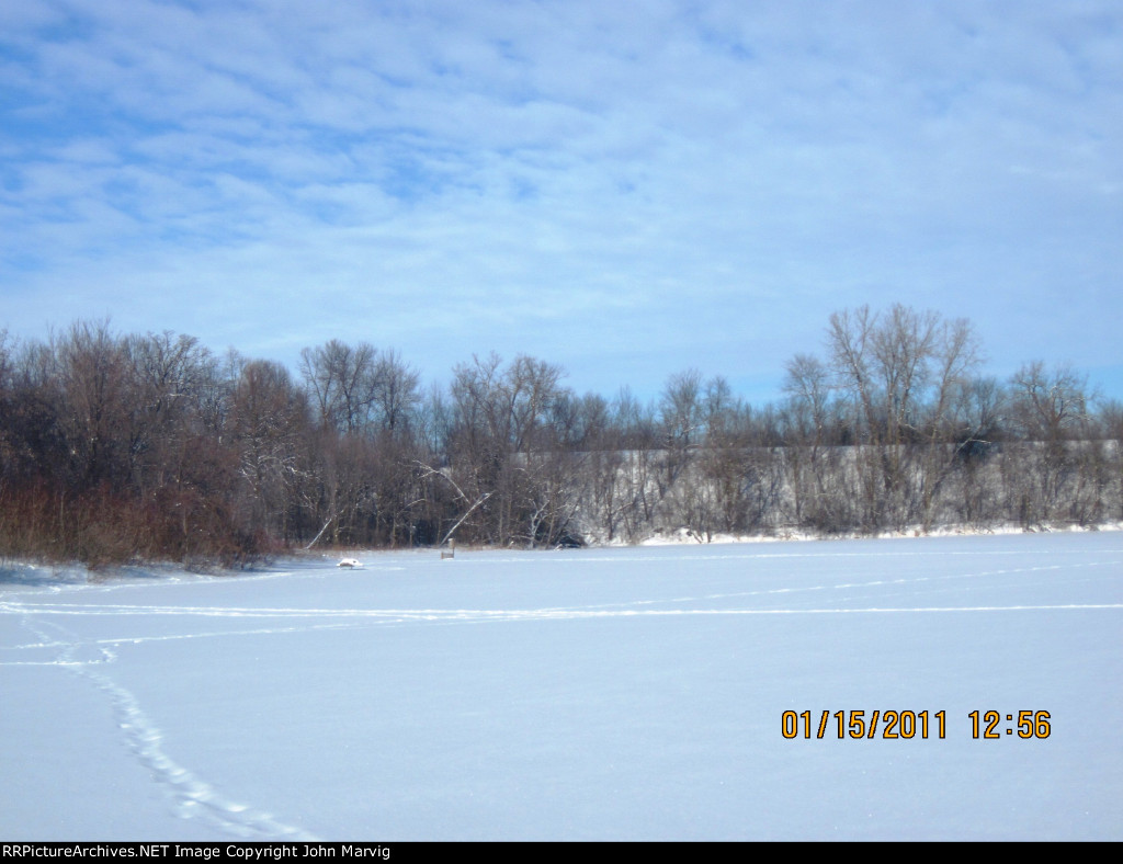 TCWR Railroad Berm from Lake Grace