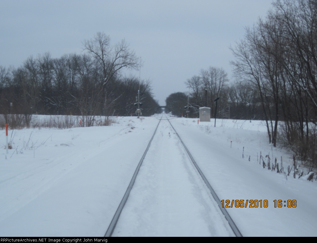 Looking east on Twin Cities Western Trackage near bavaria road