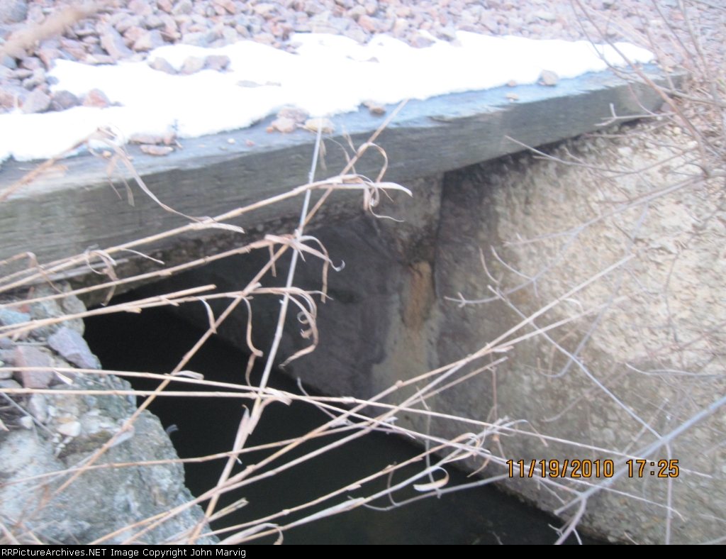 Wooden walkway on Twin Cities Western Culvert