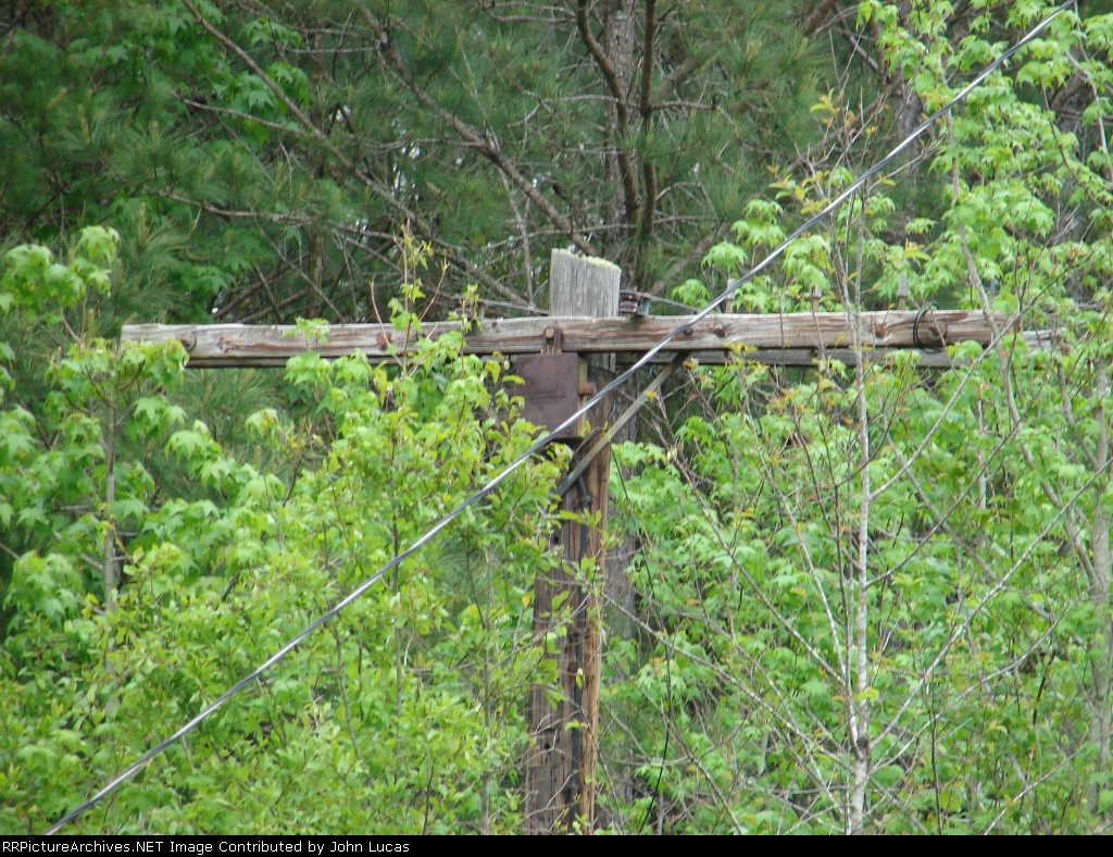 Old telephone pole