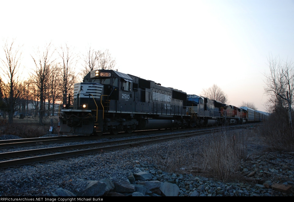 NS 12T in the early morning March cold