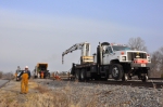 Crew Fixing the Track.