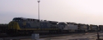 CSX 439 leads many units soutbound