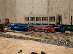 Santa fe and Conrail power