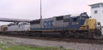 CSX 8514 & a lease unit await a crew change at the yard tower