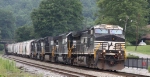 NS 9930 leads train 134 into Old Fort 
