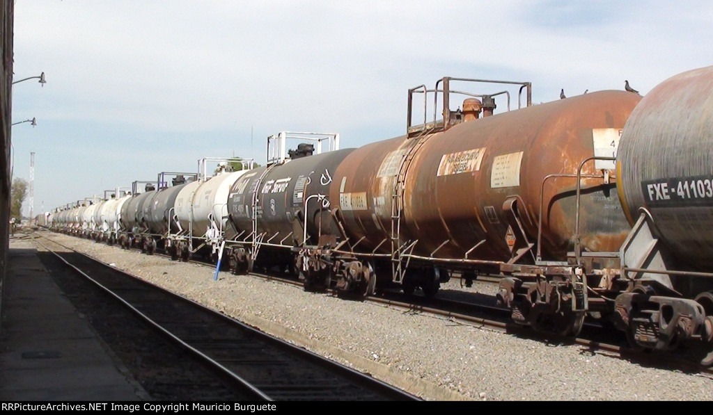 Ferromex tank cars at the yard