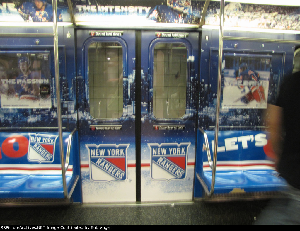 NY Rangers ad wrap