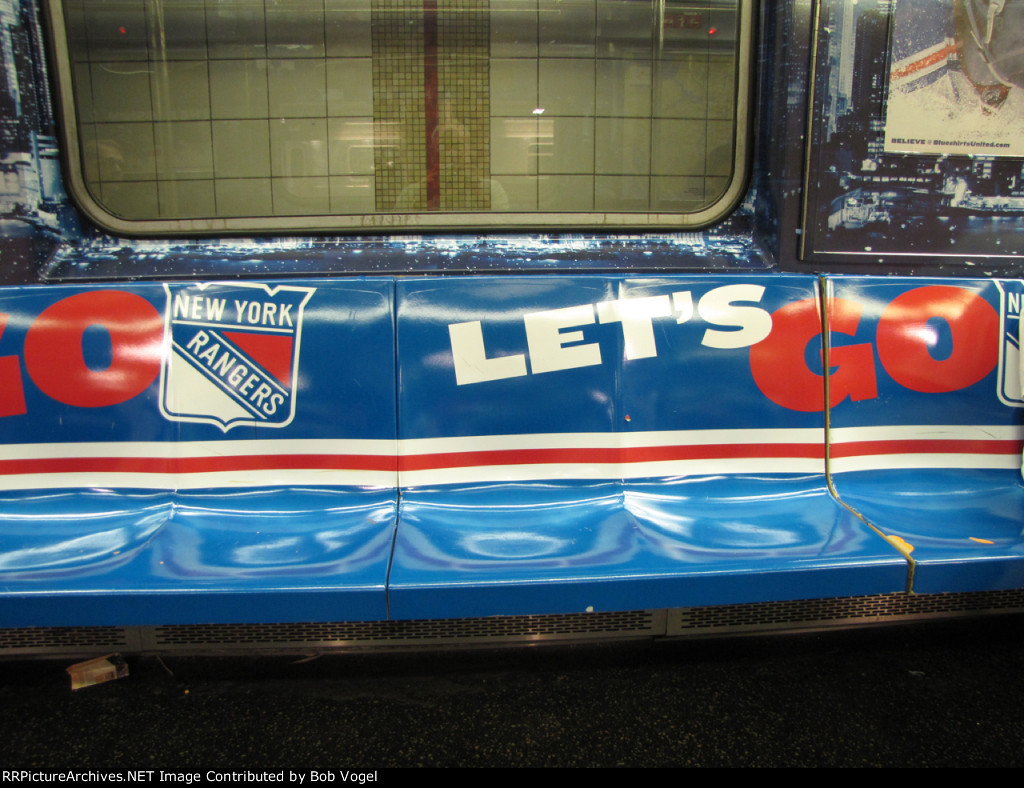 NY Rangers ad wrap
