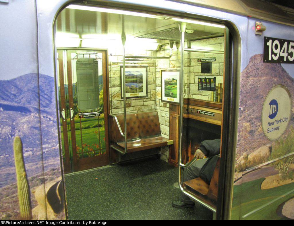 ad wrap on 42nd Street Shuttle