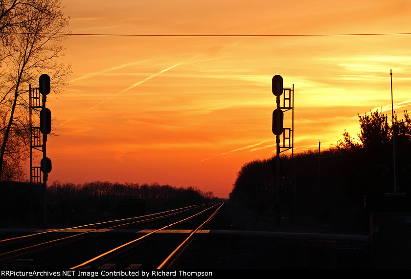 Sunset over the Willard Subdivision