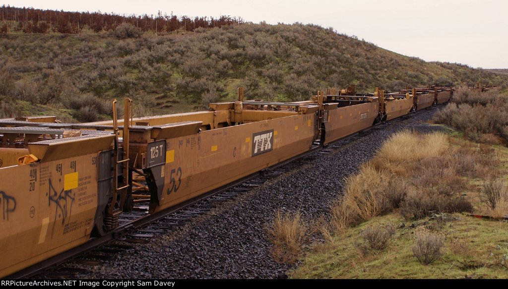 Stored Baretables on the old SP&S Mainline.