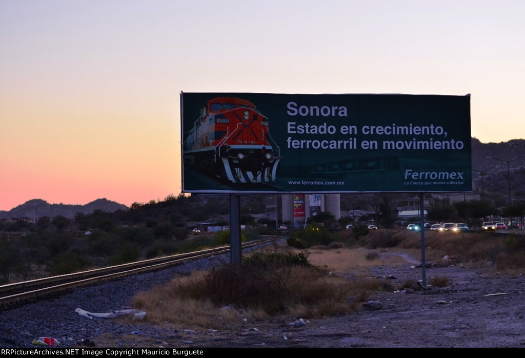 Ferromex sign at Hermosillo's Dam