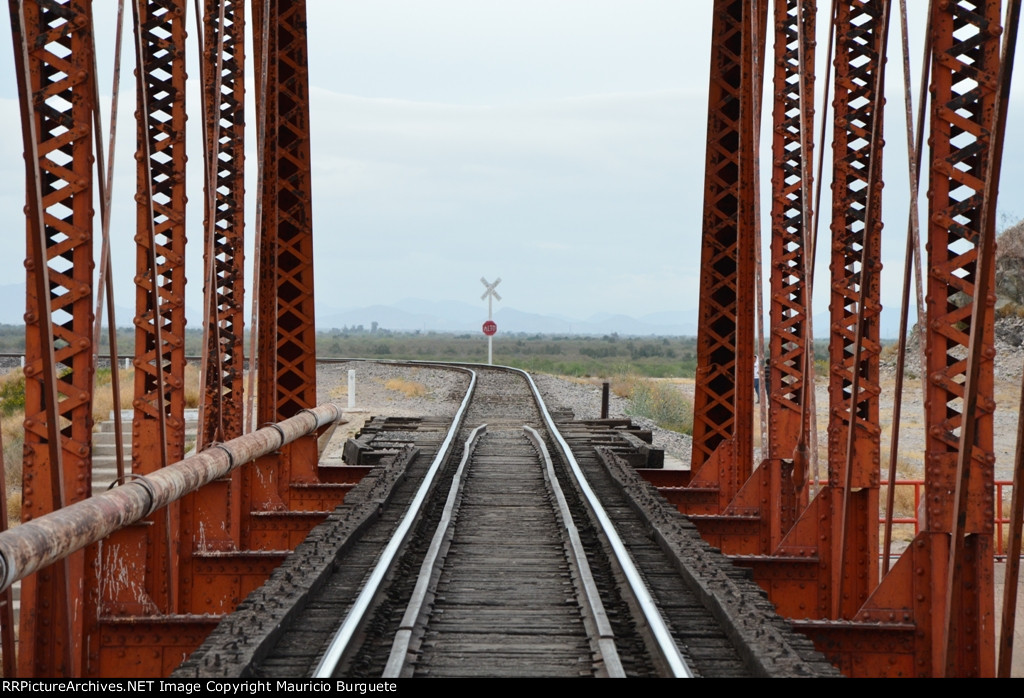 Sonora River Bridge at Hermosillo's Dam