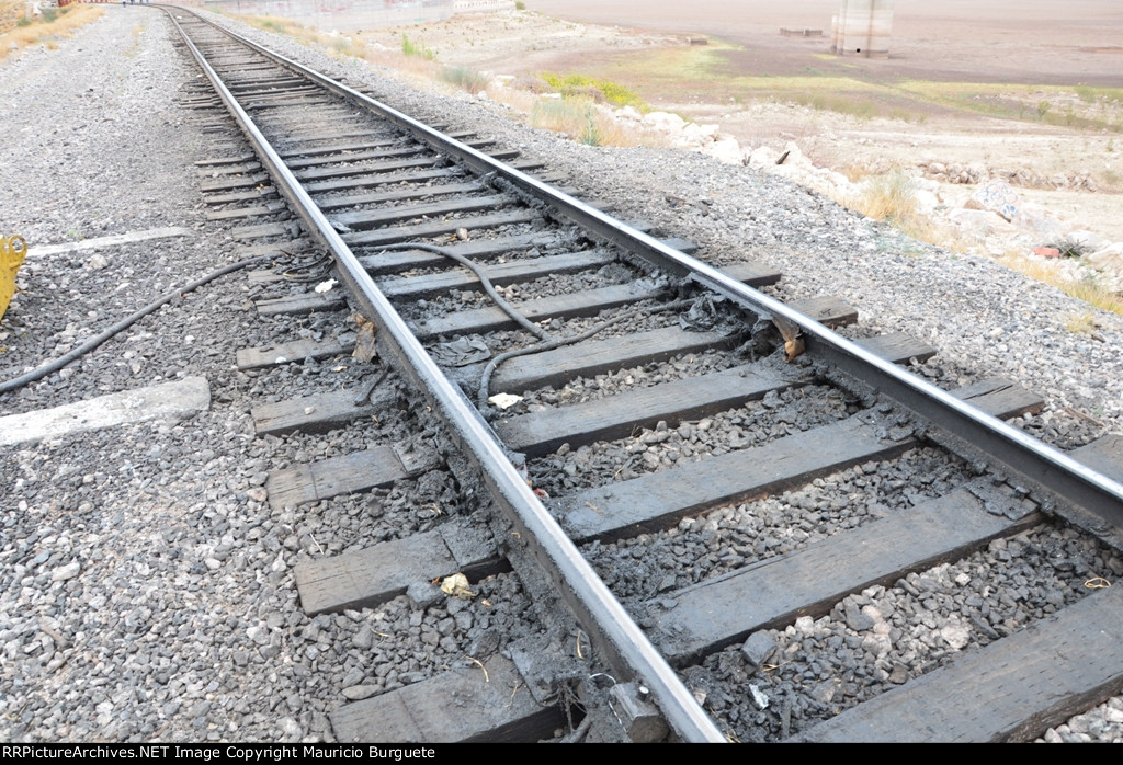 Tracks at Hermosillo's Dam, wheels grease applicator