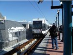 First regular train arrives at 8 Street from Hoboken