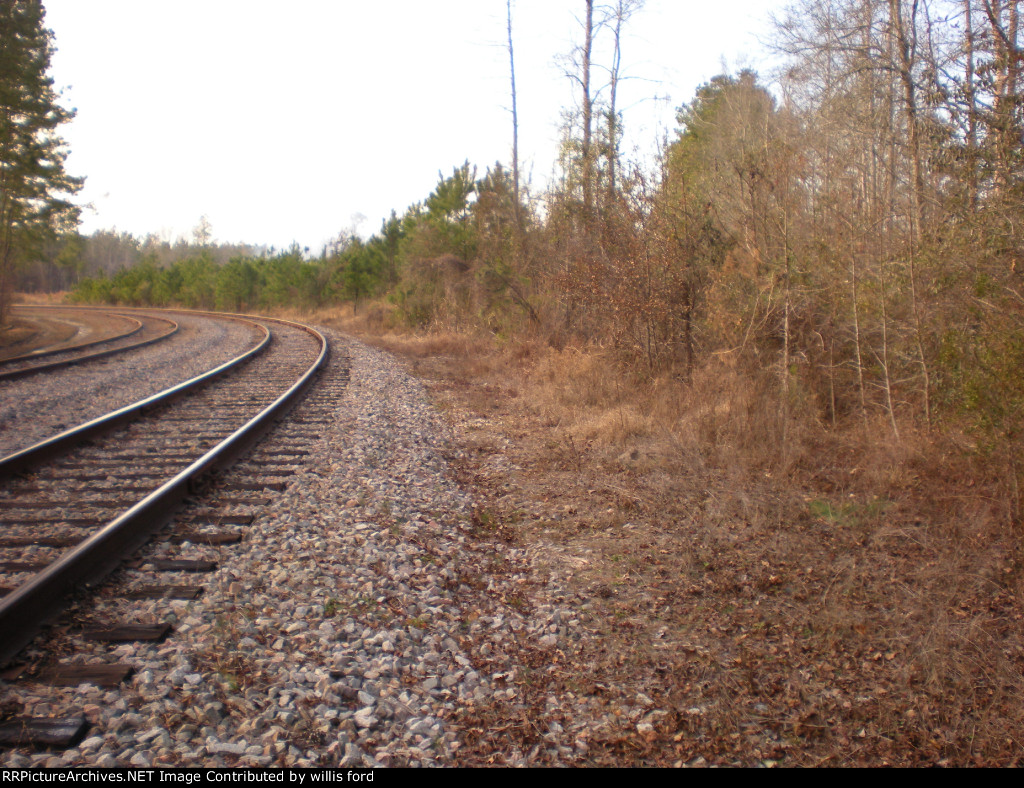 This is where the tracks use to go toward Lodge 