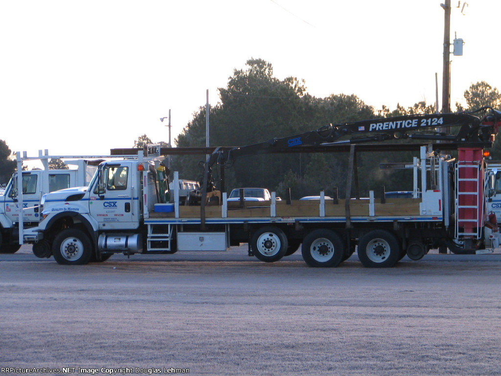 CSX apprentice rail truck